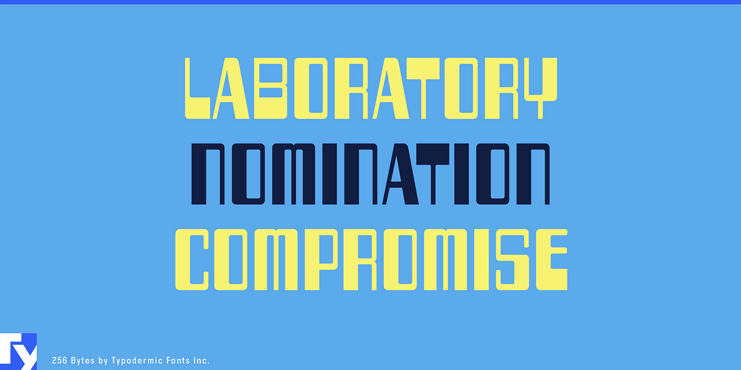 256 Bytes Font Download