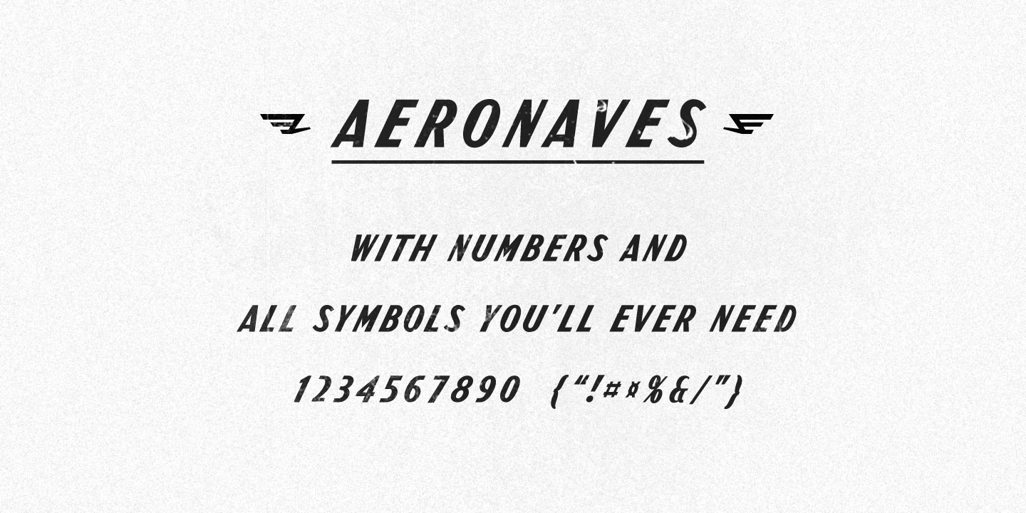 Aeronaves Font Free Download