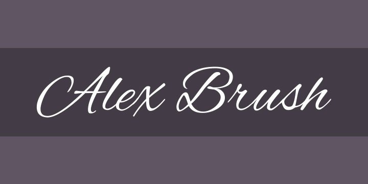 Alex Brush Font