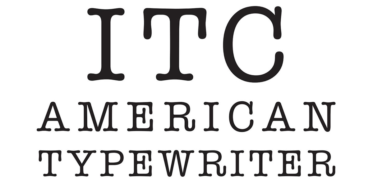 American Typewriter Font Free Download