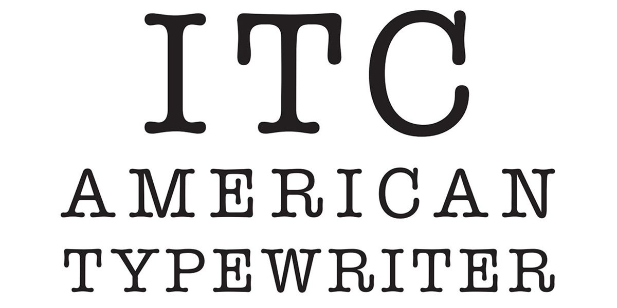 American Typewriter font Typing Guru