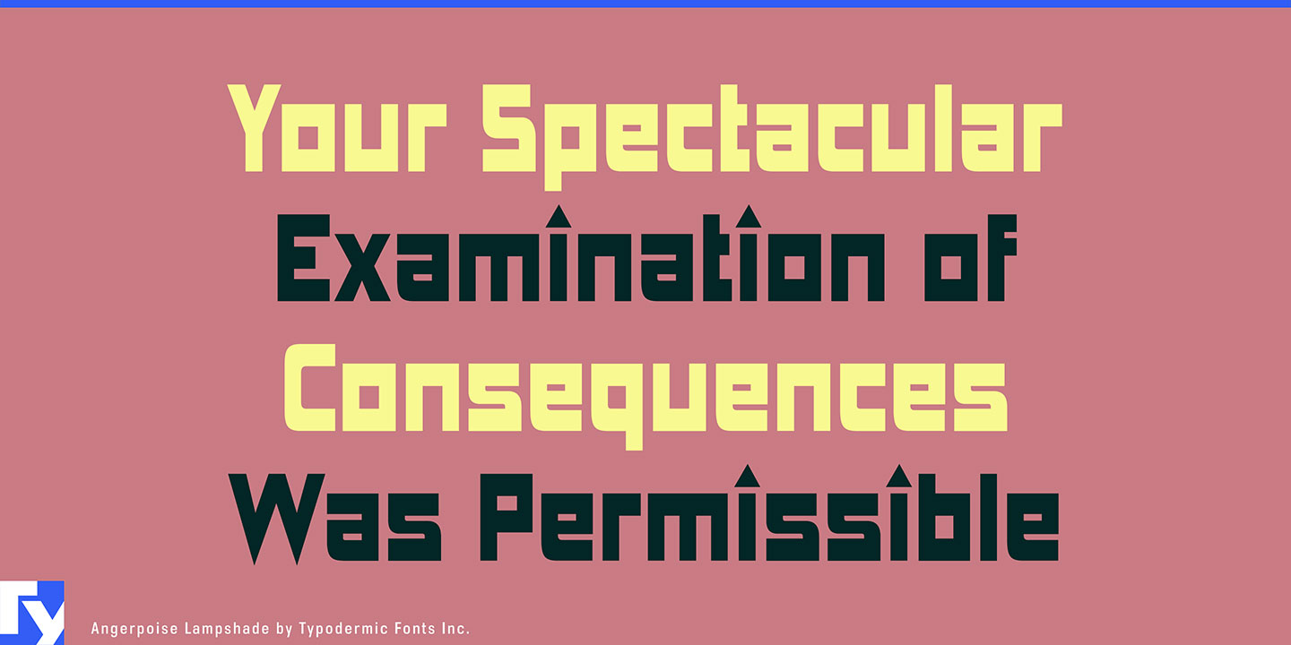 Angerpoise Lampshade Font Download