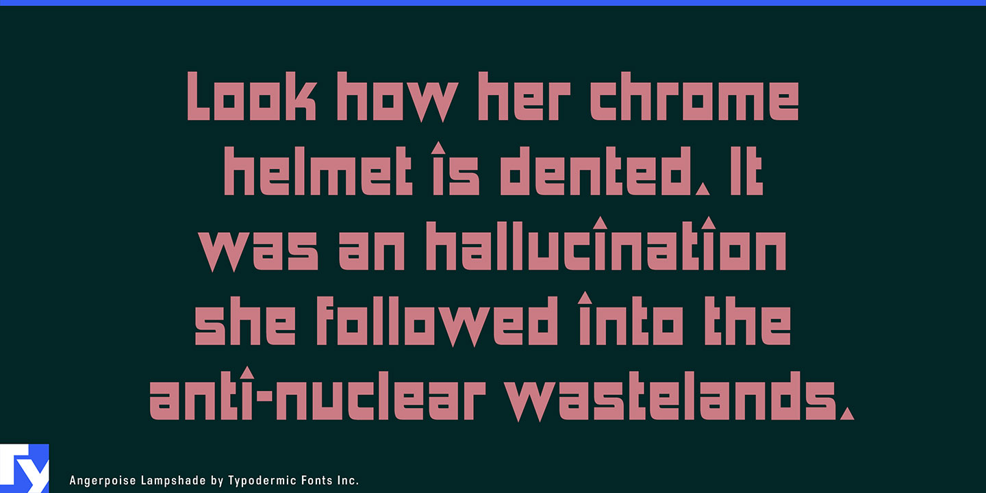 Angerpoise Lampshade Font Free Download