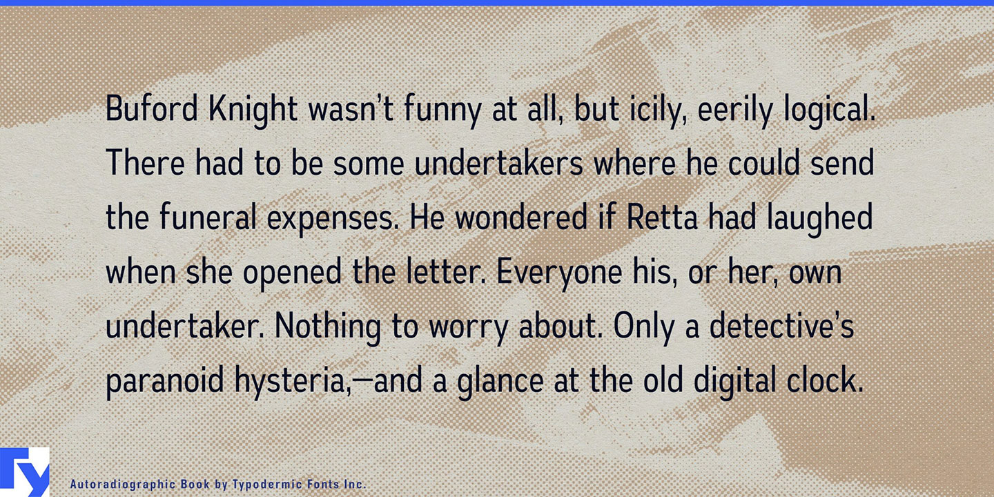 Autoradiographic Font Download