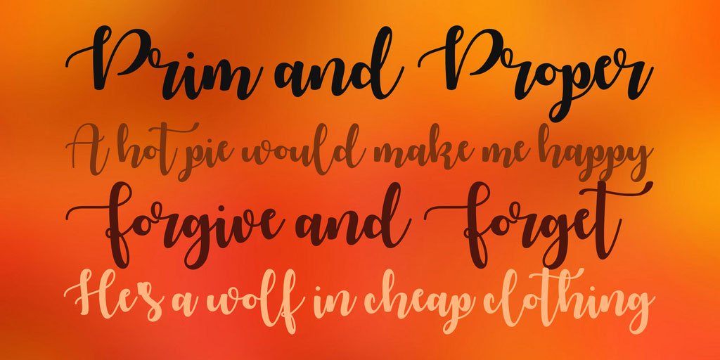 Autumn in November Font Download