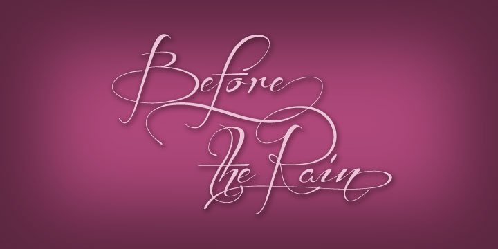 Before The Rain Font Download