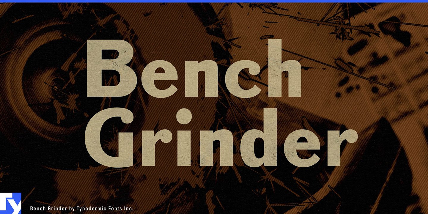 Bench Grinder Titling Font