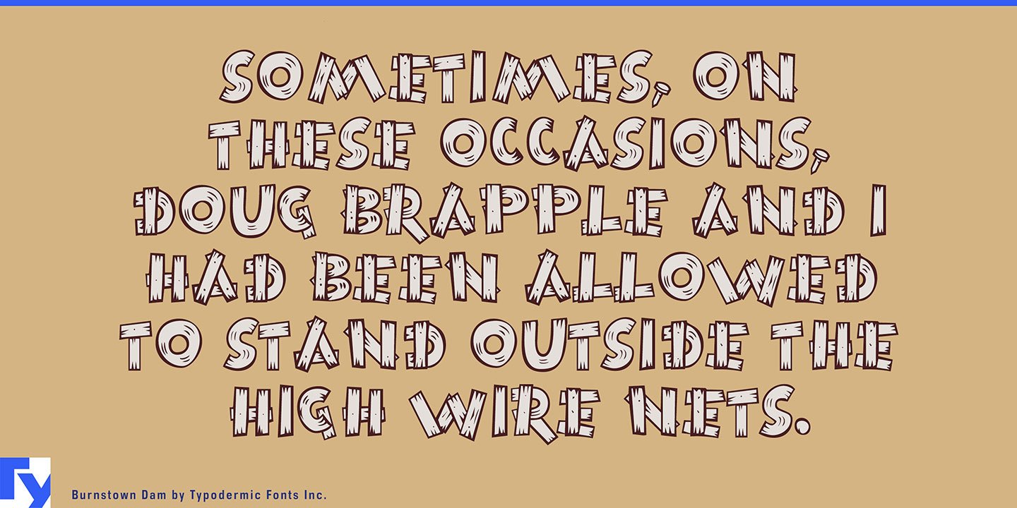 Burnstown Dam Font Free Download