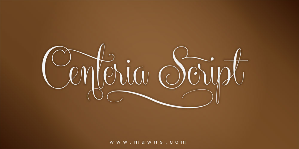 Centeria Script Font