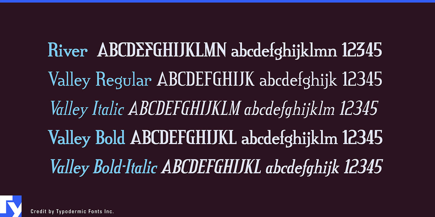 Credit River Font Free Download