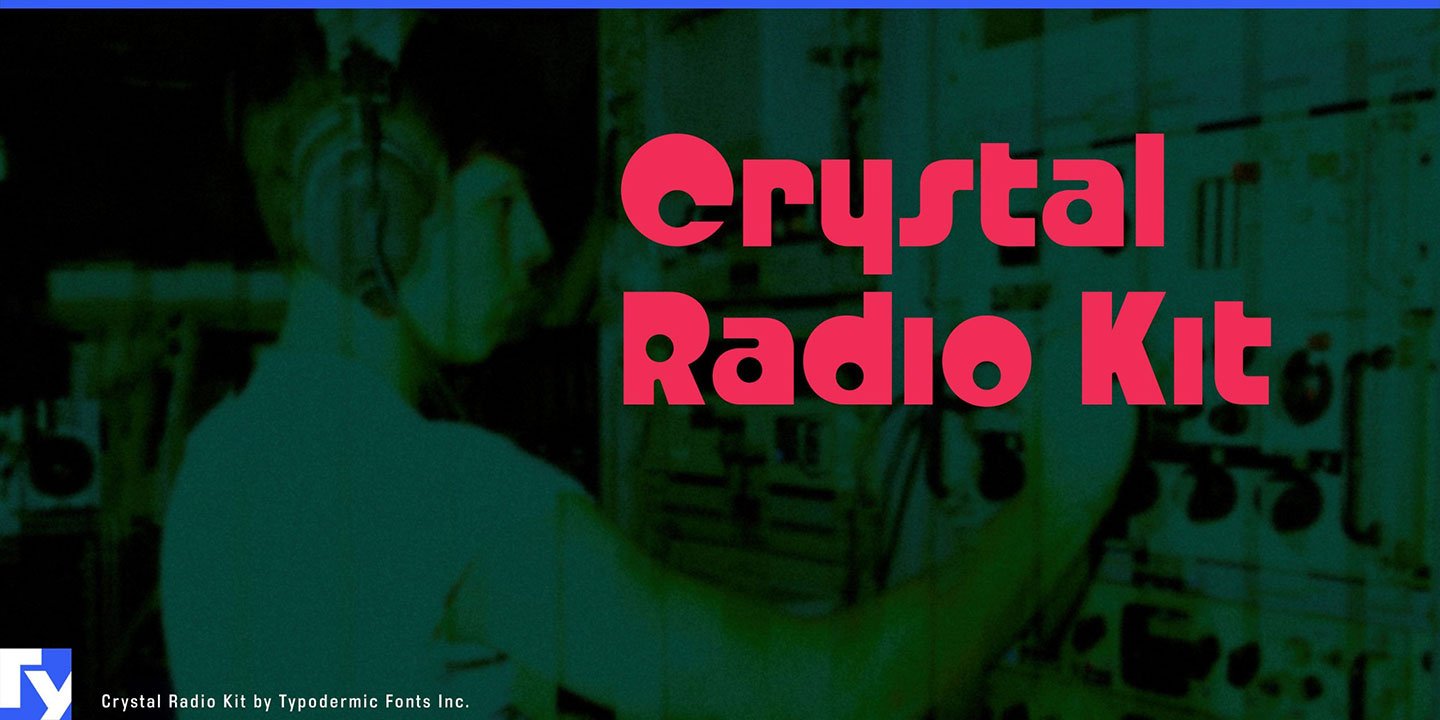 Crystal Radio Kit Font