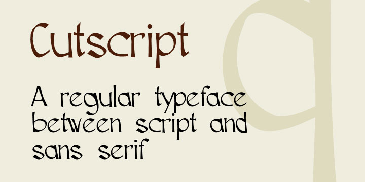 Cutscript Font