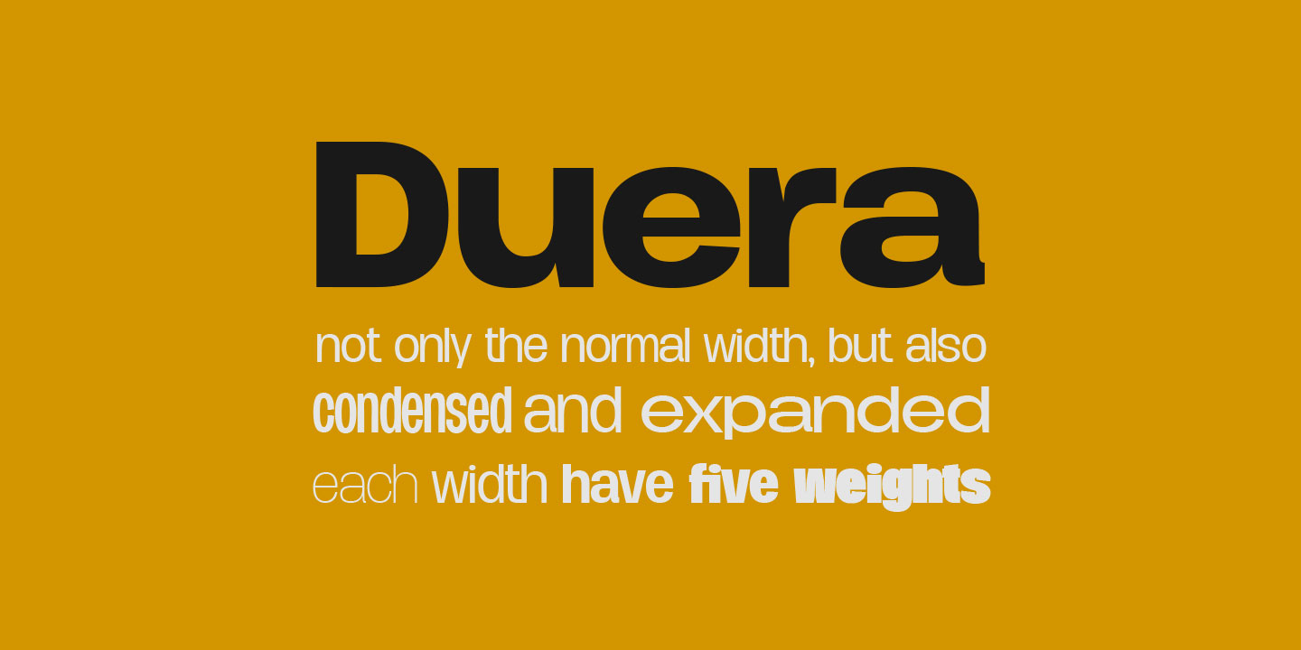 Duera Font Free Download