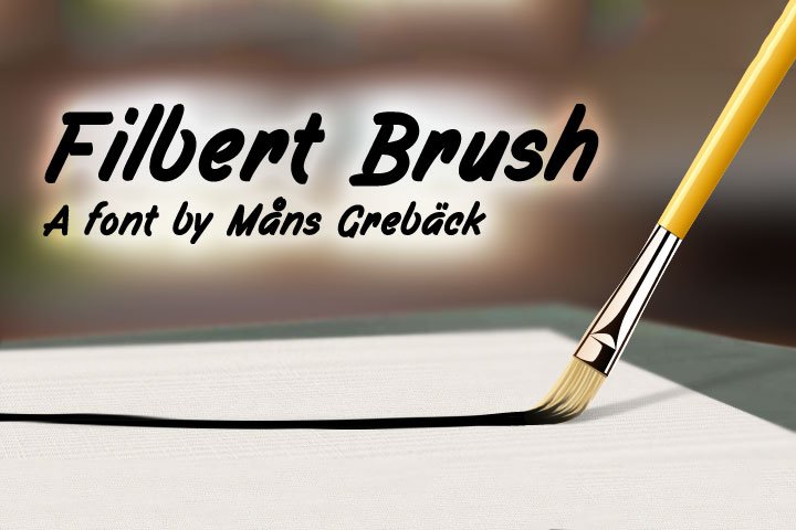 Filbert Brush Font