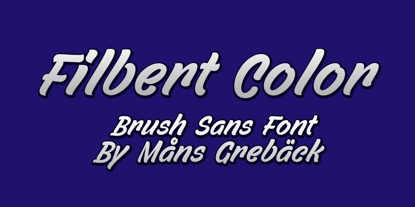 Filbert Color Font