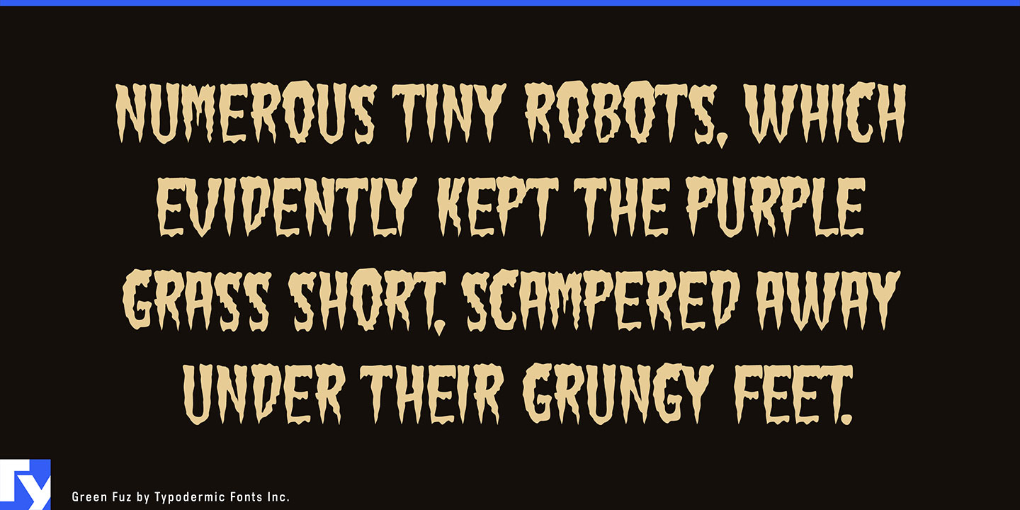 Green Fuz Font Free Download