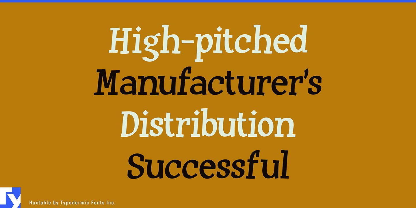 Huxtable font Typing Guru