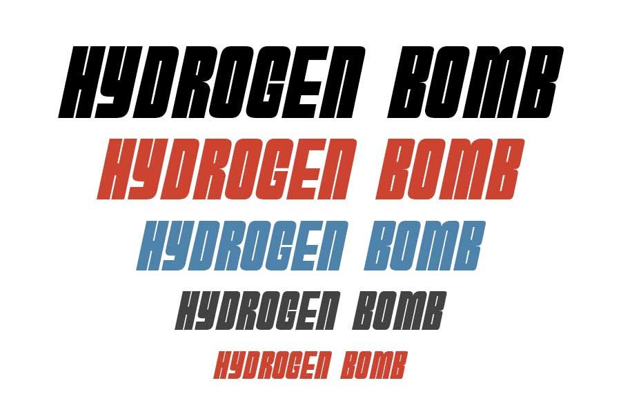 HydrogenBomb Font