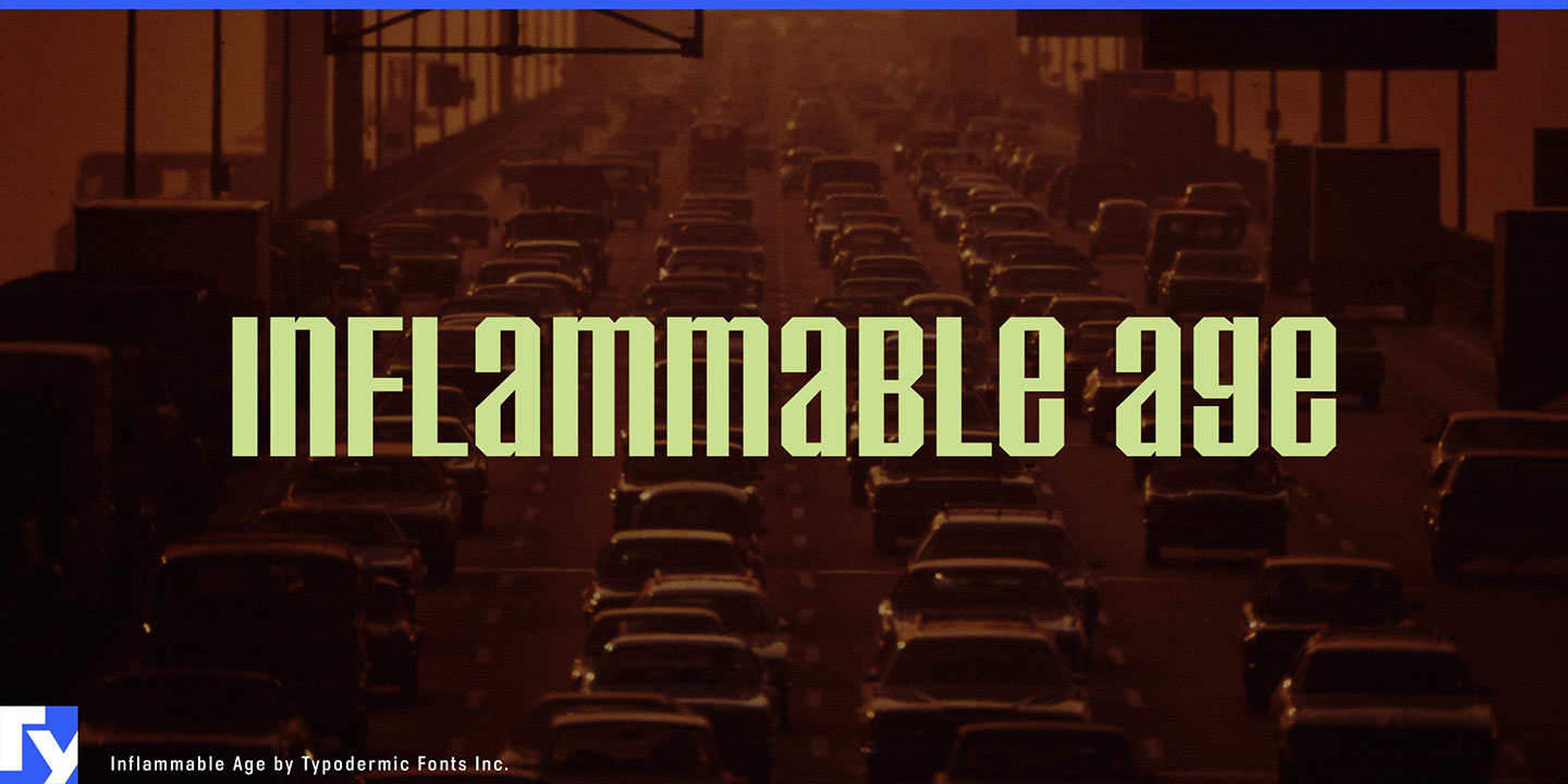 Inflammable age Font Download