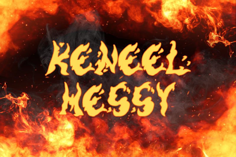 Keneel Messy Font