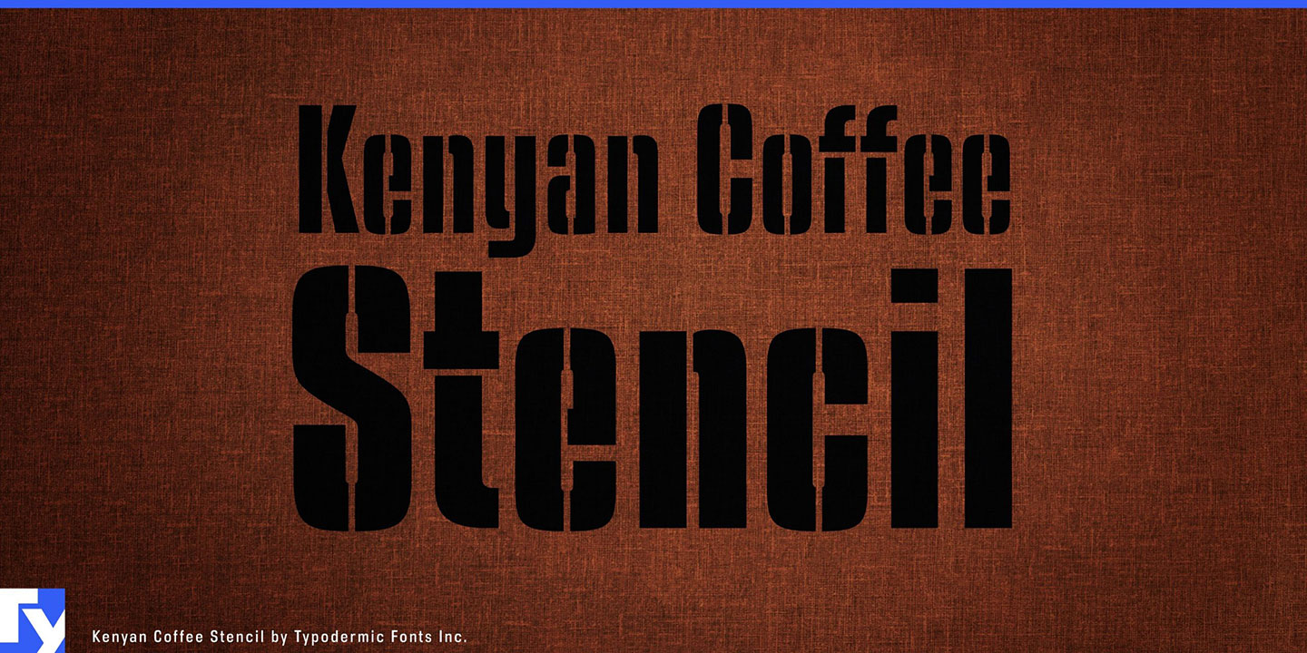 Kenyan Coffee Stencil Sb Font