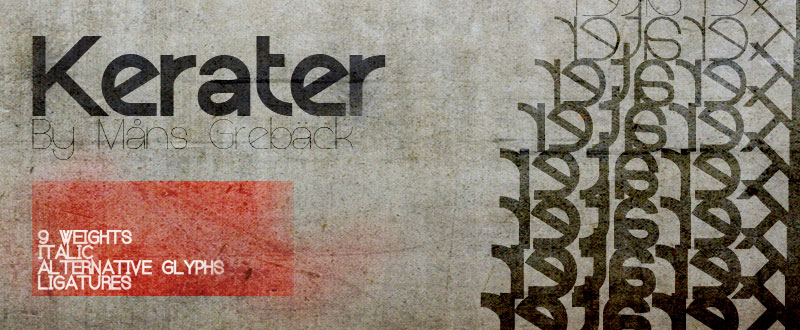 Kerater Font Download