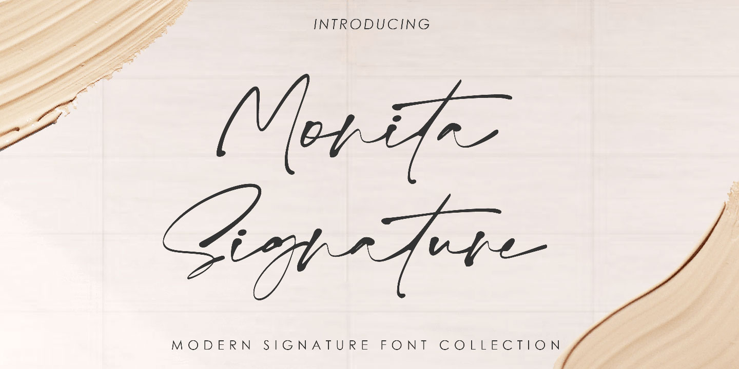 Monita Signature Font