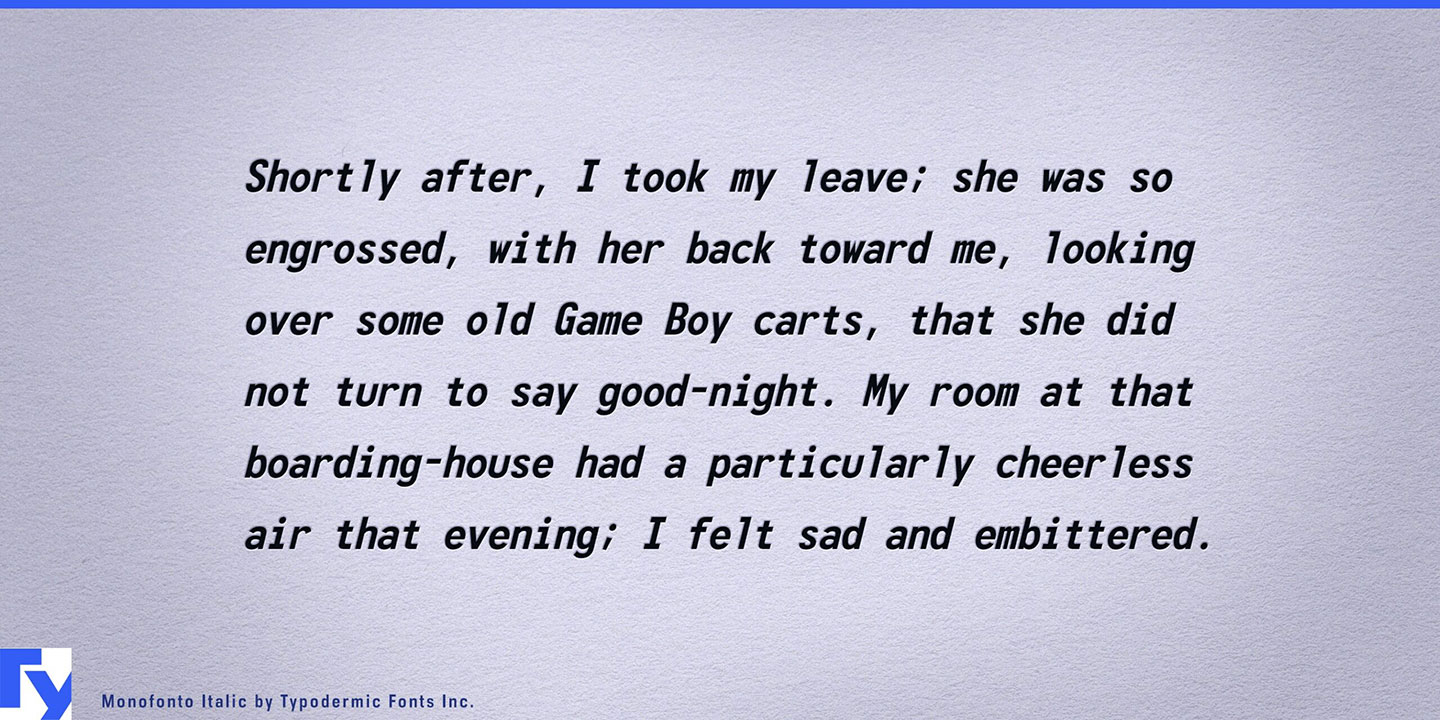 Monofonto Font Download