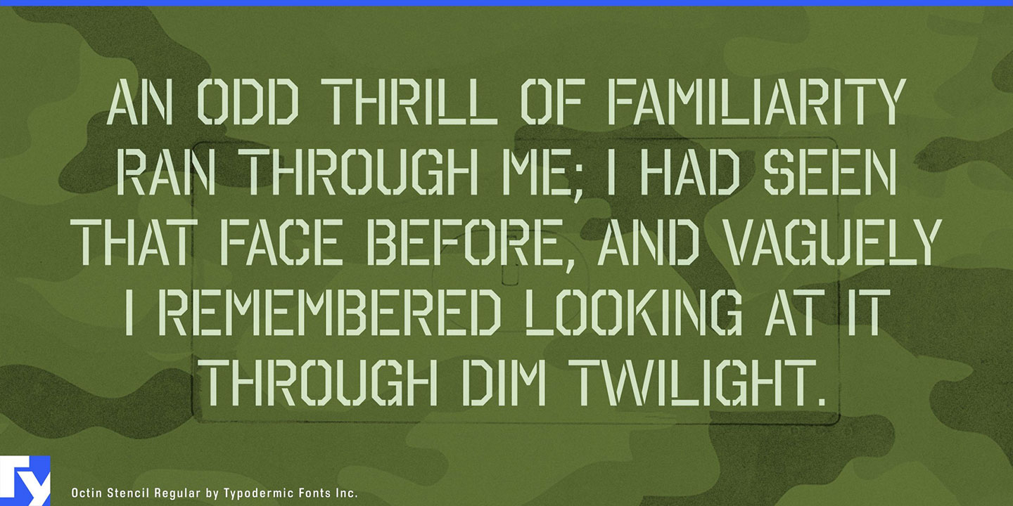 Octin Stencil Font Free Download