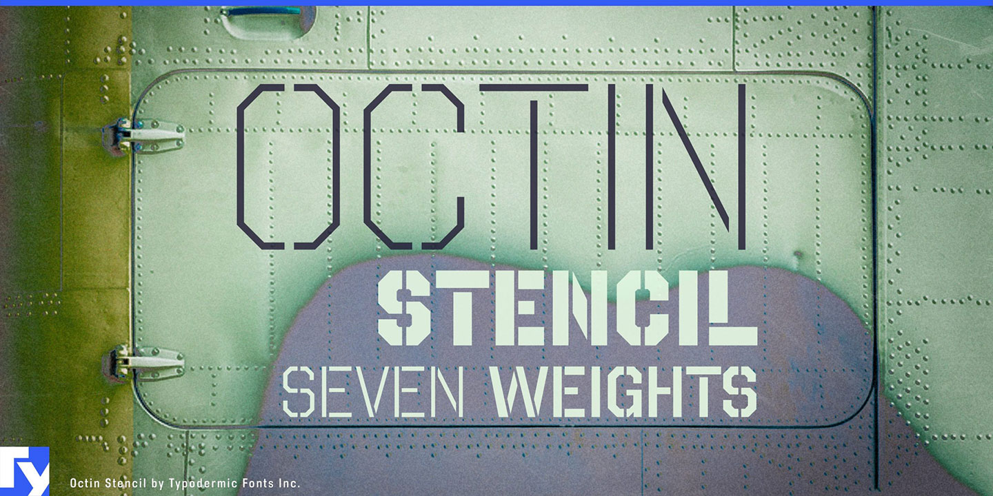 Octin Stencil Font