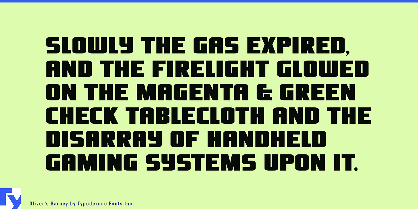 Olivers Barney Font Free Download