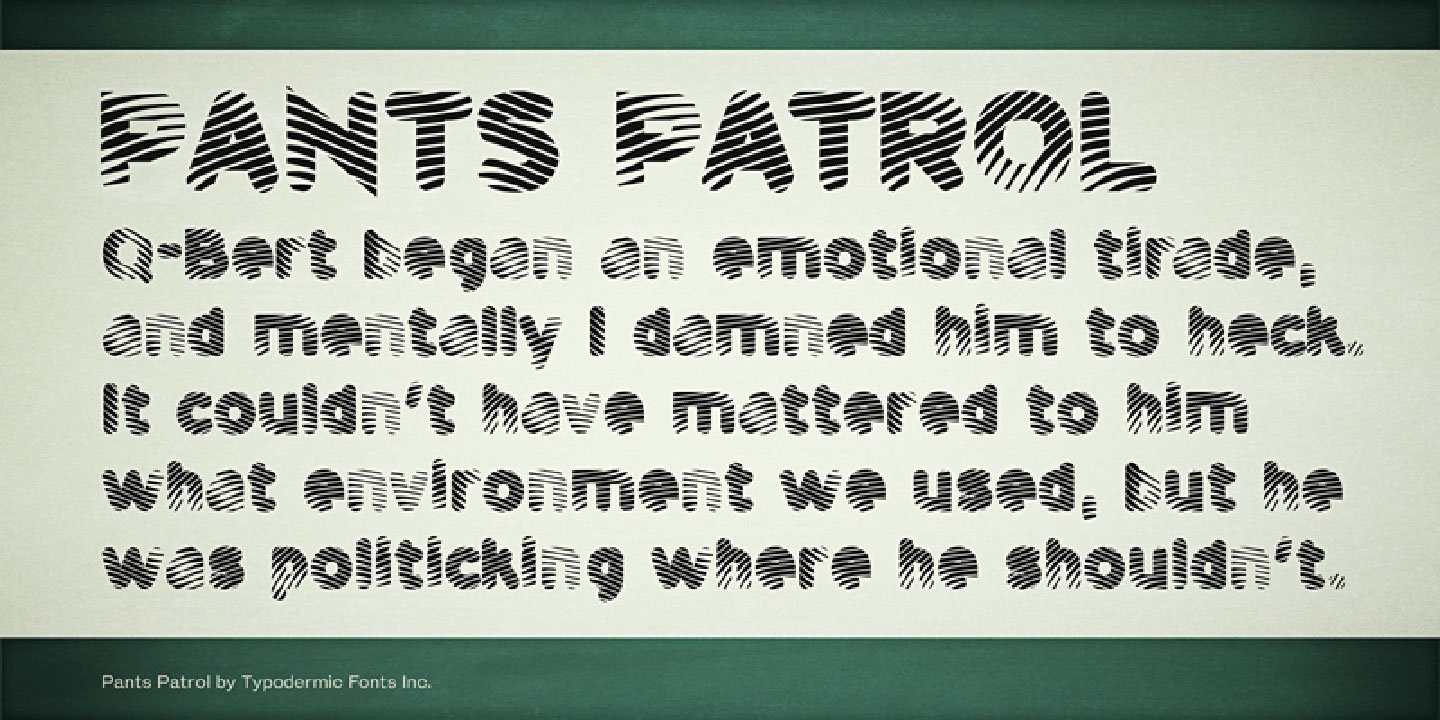 Pants Patrol Font
