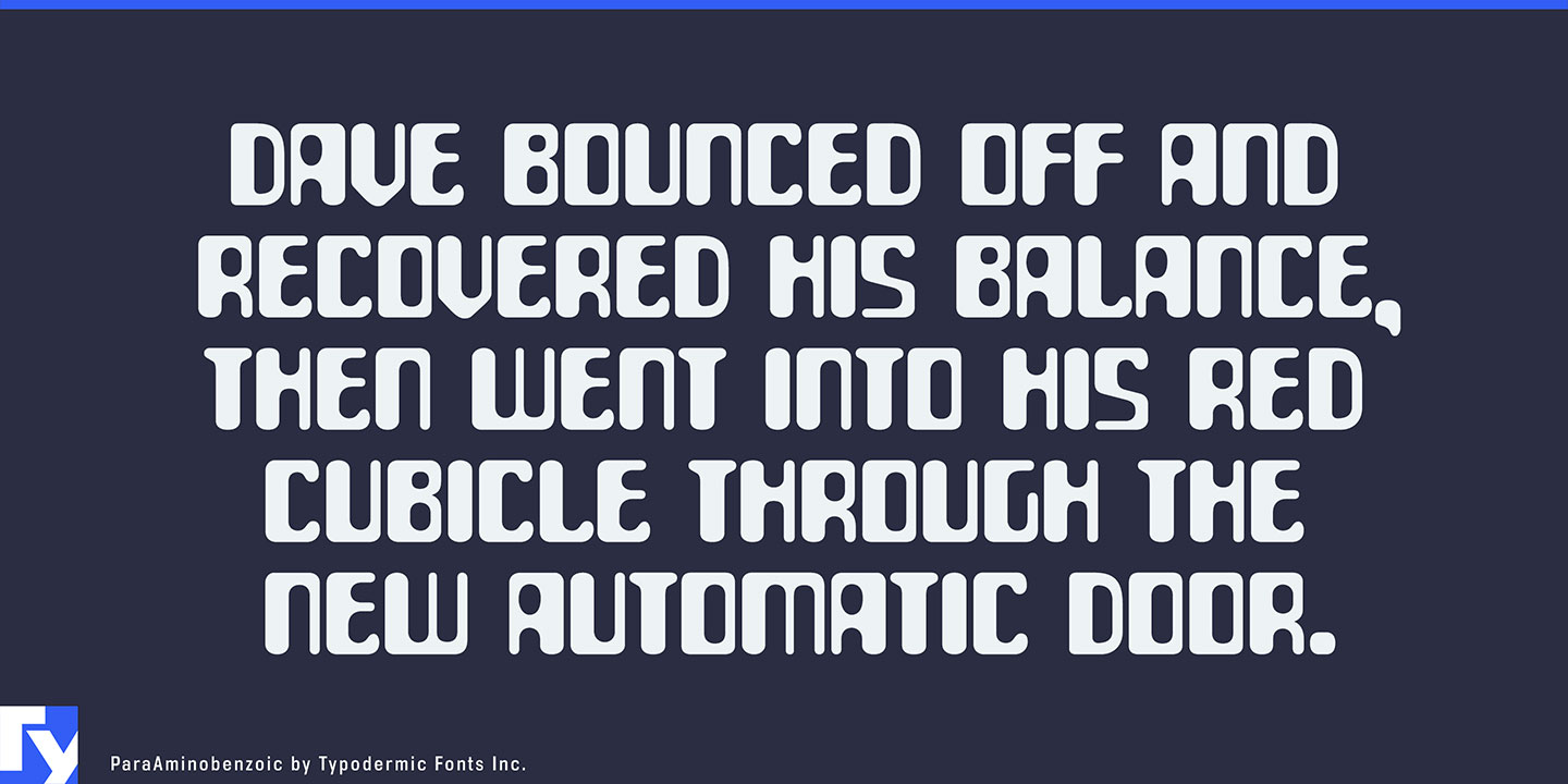 Para Aminobenzoic Font Free Download