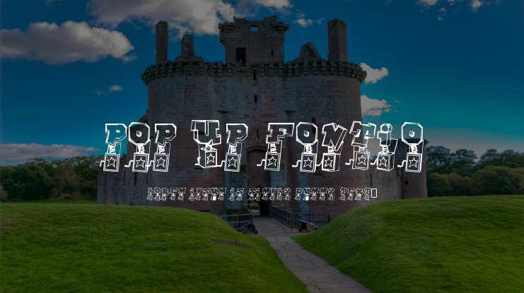 Pop Up Fontio Font Download