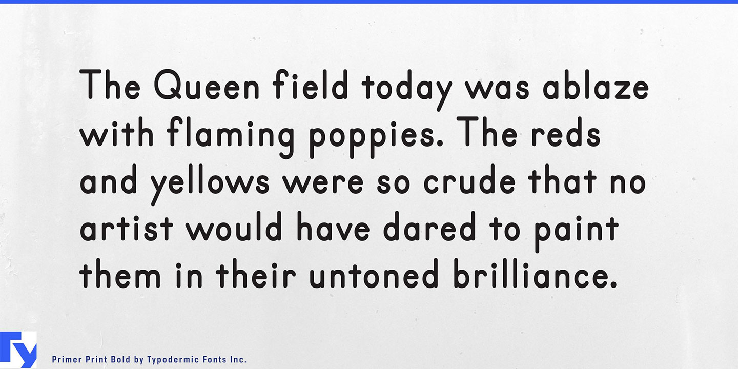 Primer Print Font Free Download