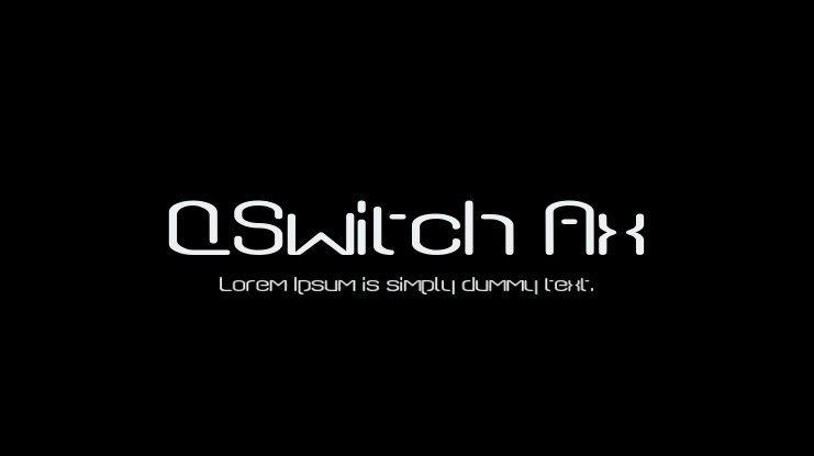 QSwitch Ax Font Download