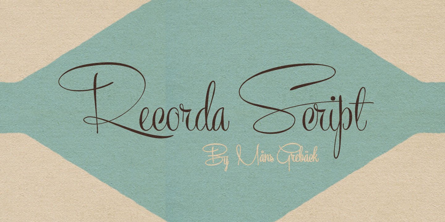 Recorda Script Font Free Download