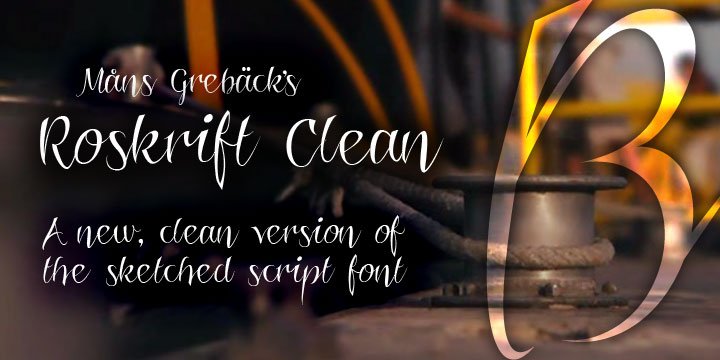 Roskrift Clean Font
