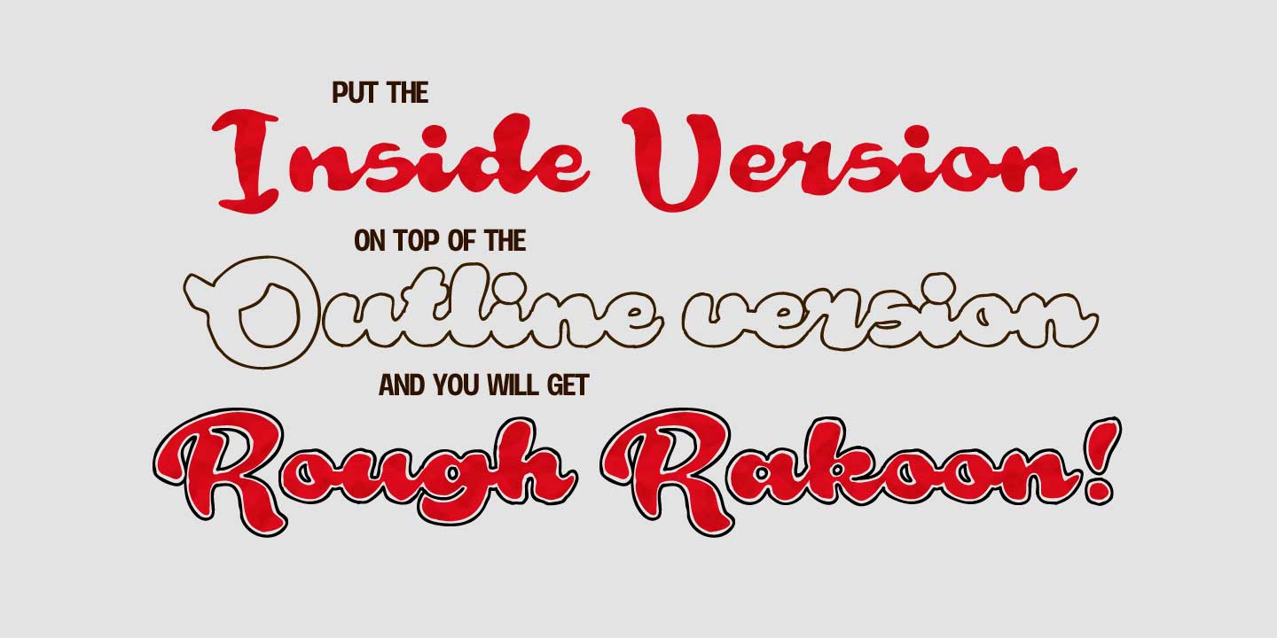 Rough Rakoon Font Download