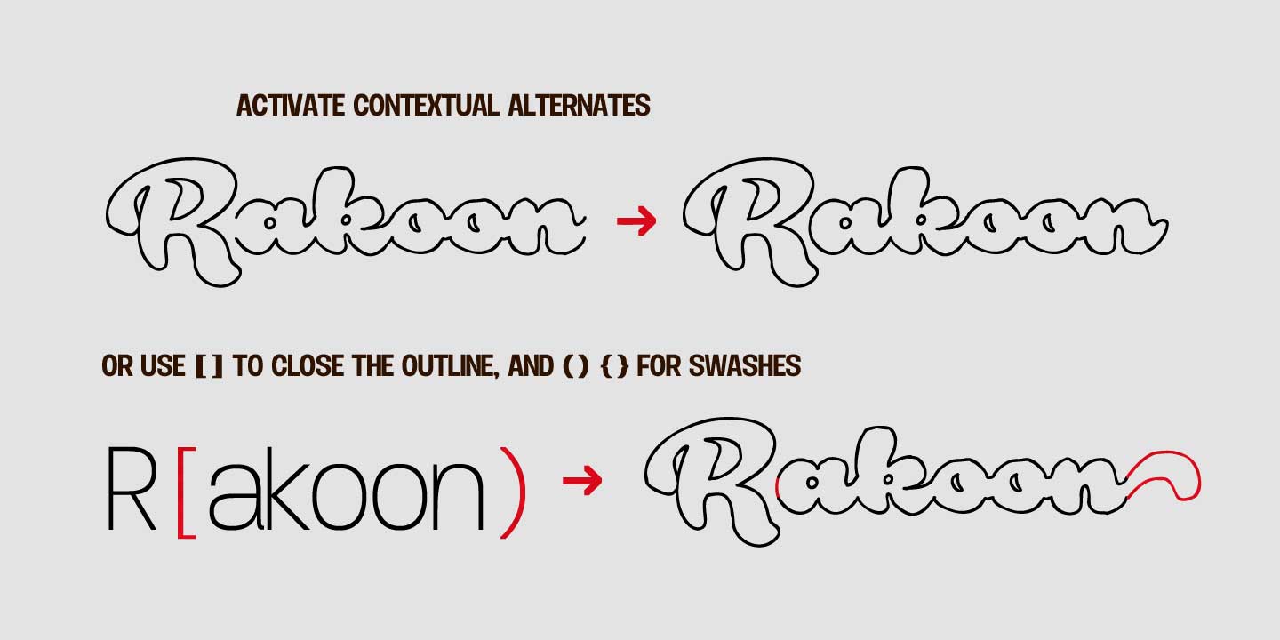 Rough Rakoon Font Free Download