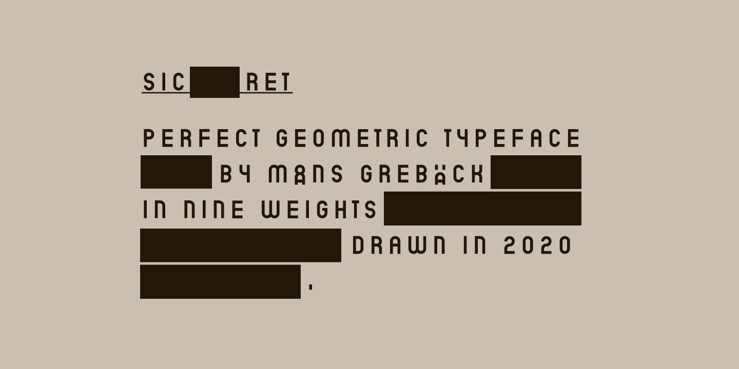 Sicret Font Download