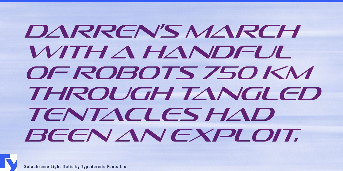 Sofachrome Font Free Download