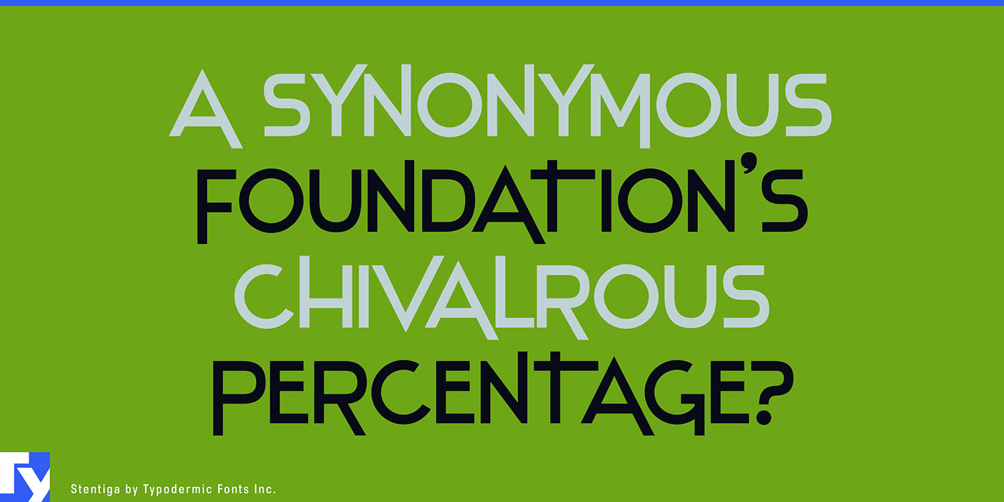 Stentiga Font Download