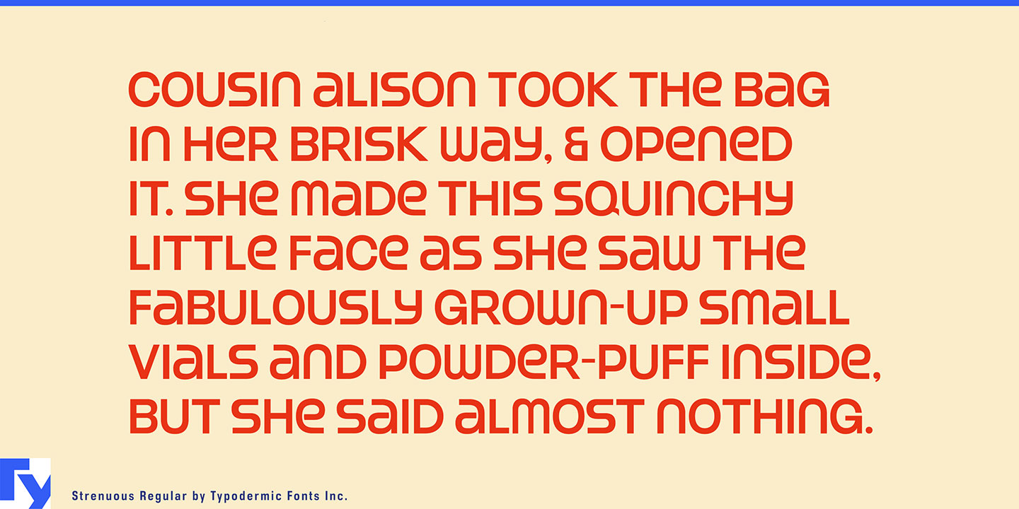 Strenuous Font Free Download