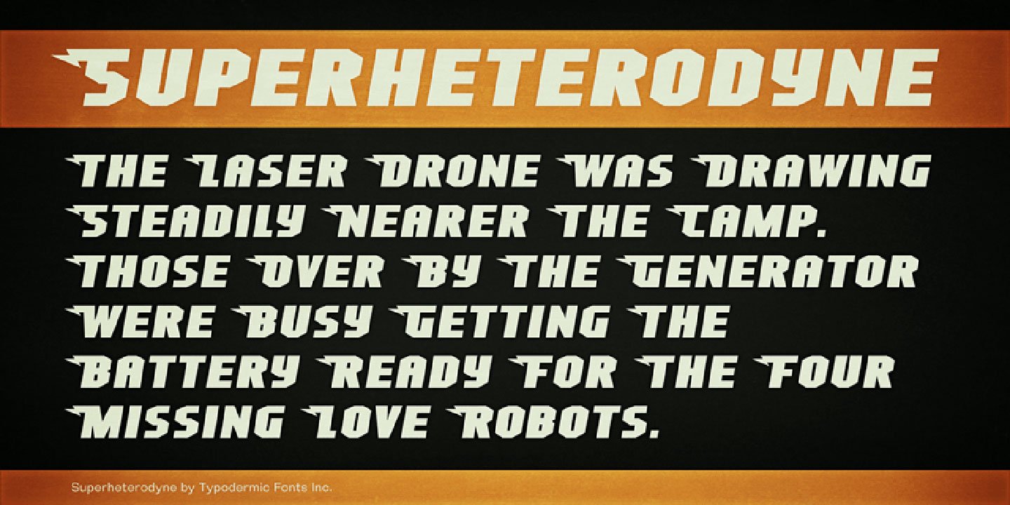 Superheterodyne Font