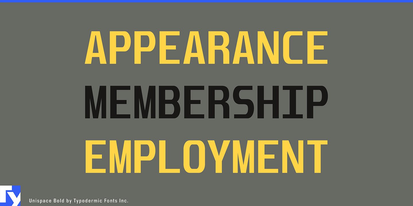 Unispace Font Download