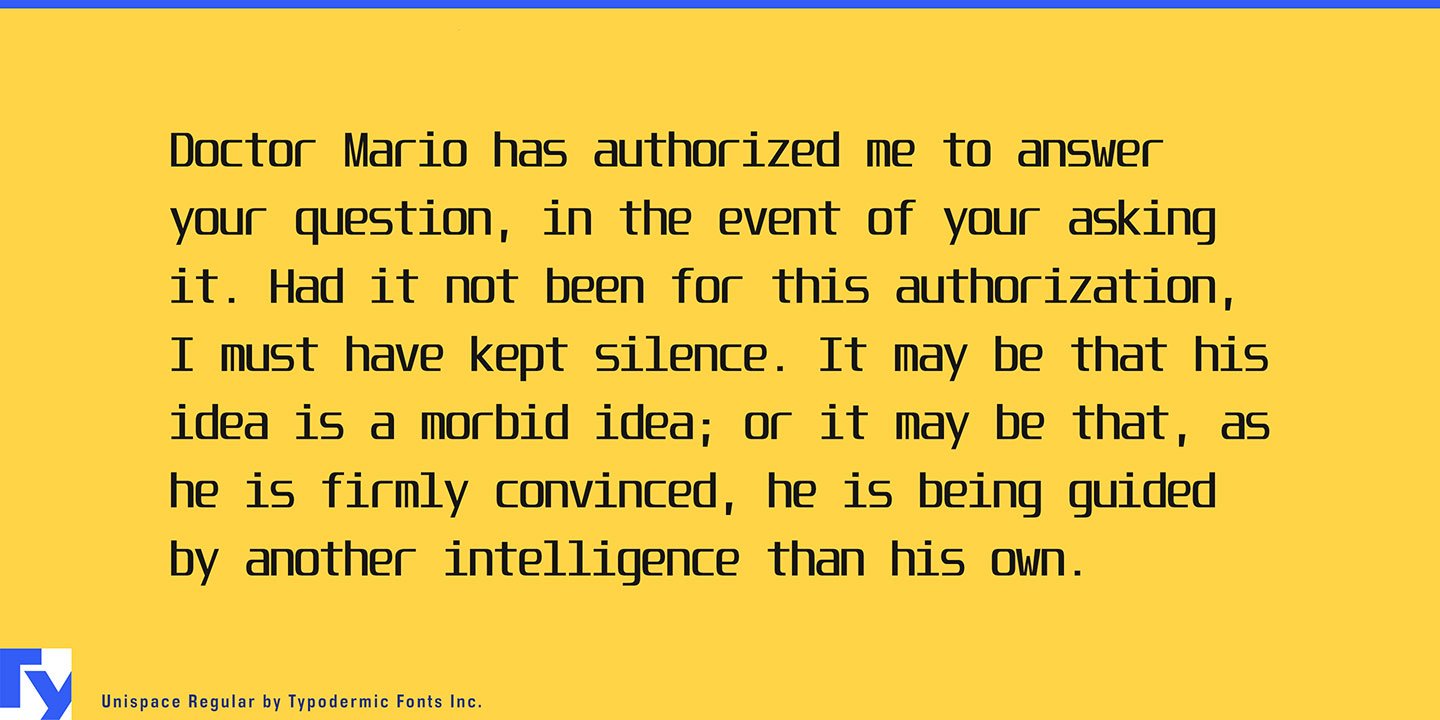 Unispace Font Free Download