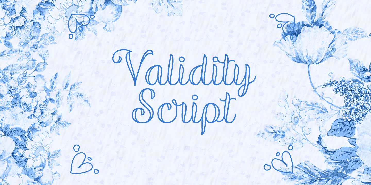 Validity Script Font Free Download