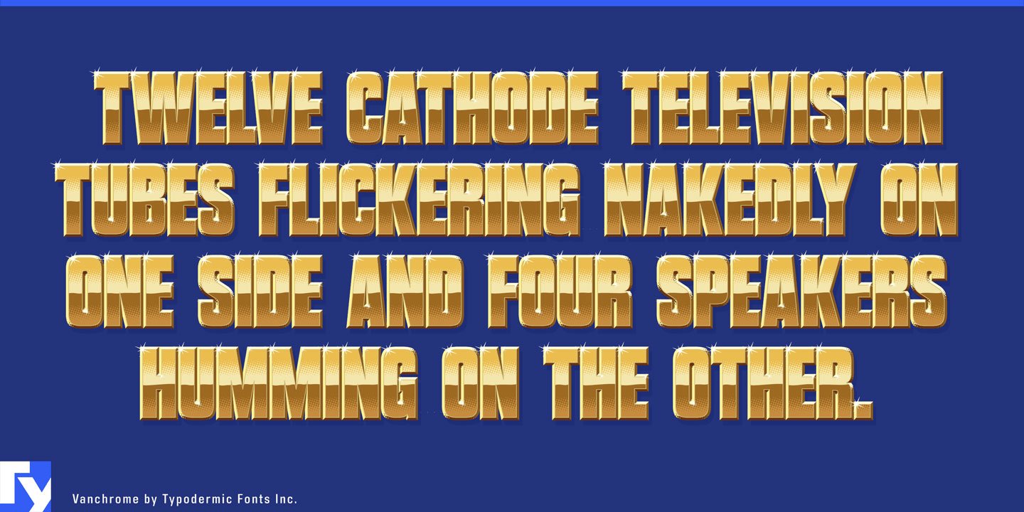 Vanchrome Clear Font Free Download