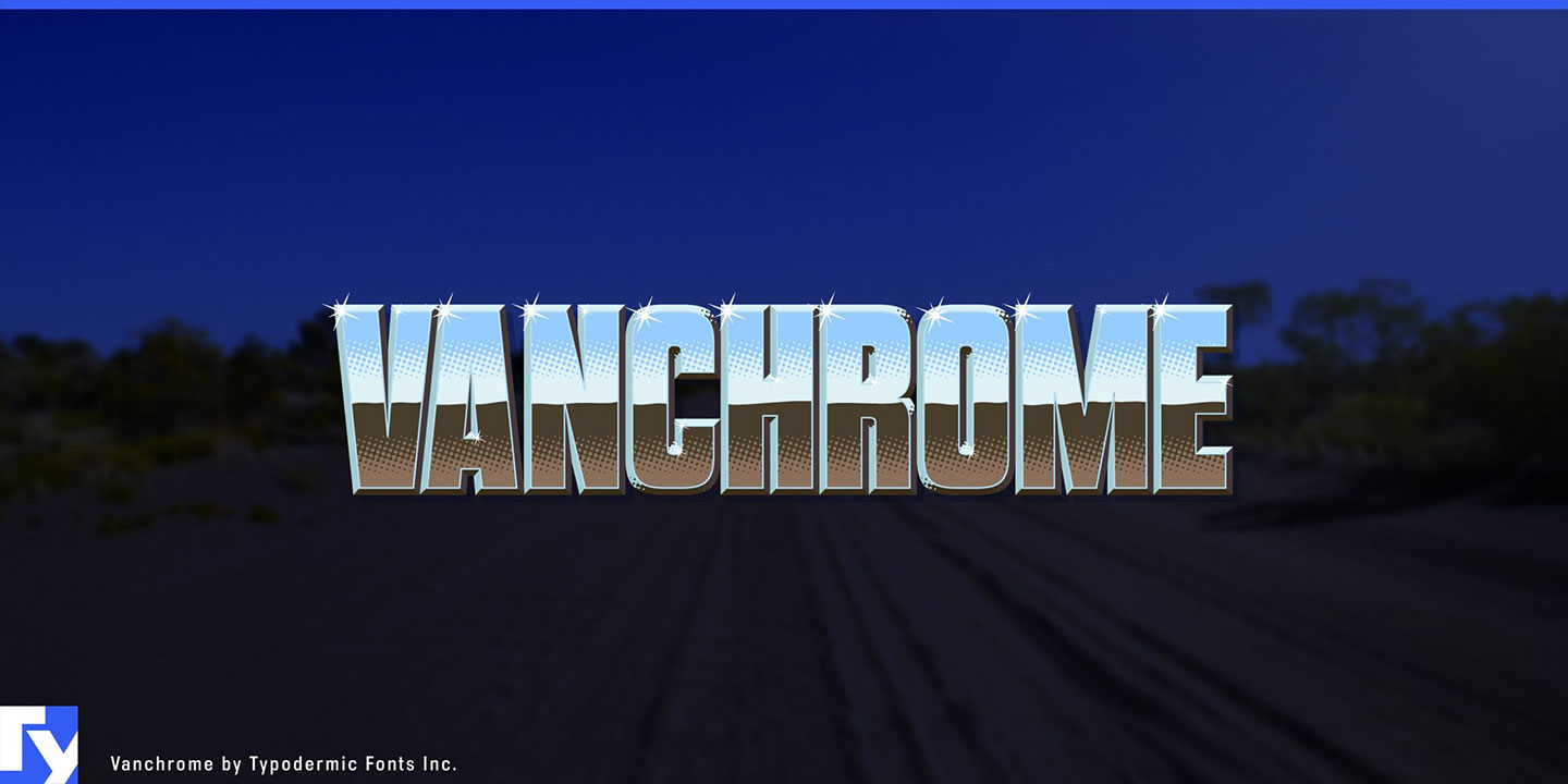 Vanchrome Clear Font